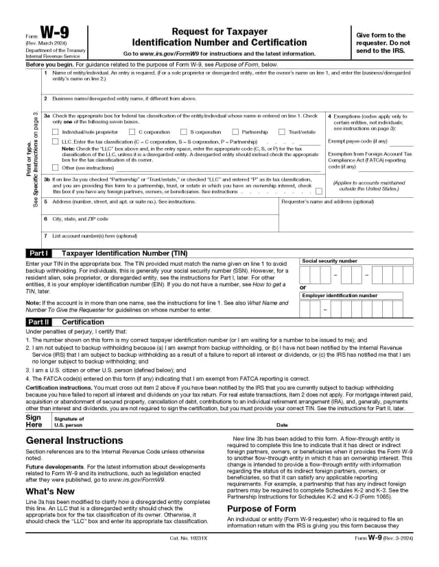 Form W-9